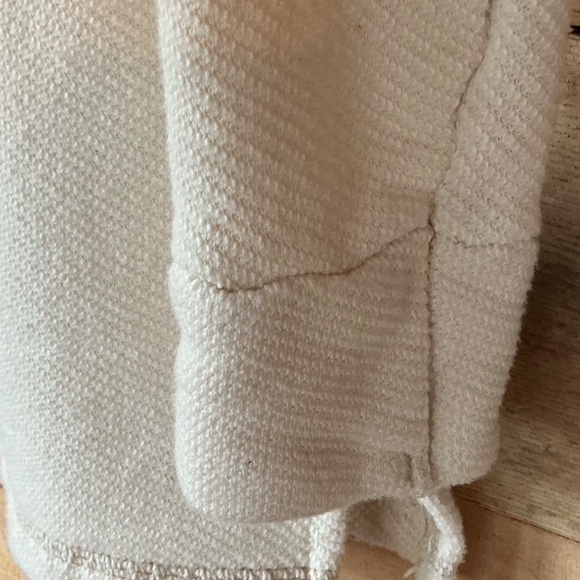 Soft Surrounding PS Ivory Pullover Tunic Top Mock Turtleneck Lagenlook Beachy - Picture 4 of 6